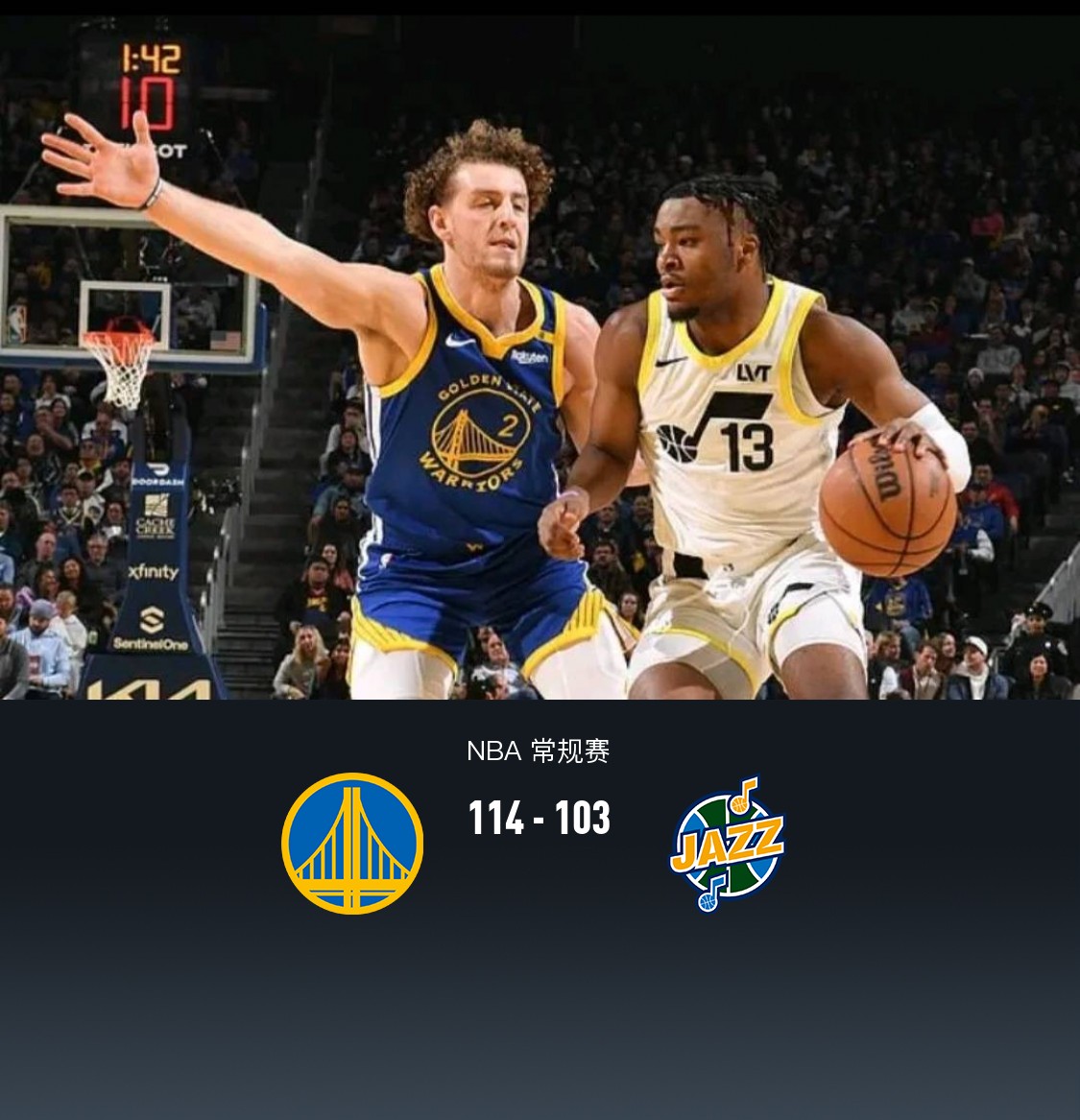 火箭双星领衔，勇士横扫爵士晋级西部决赛