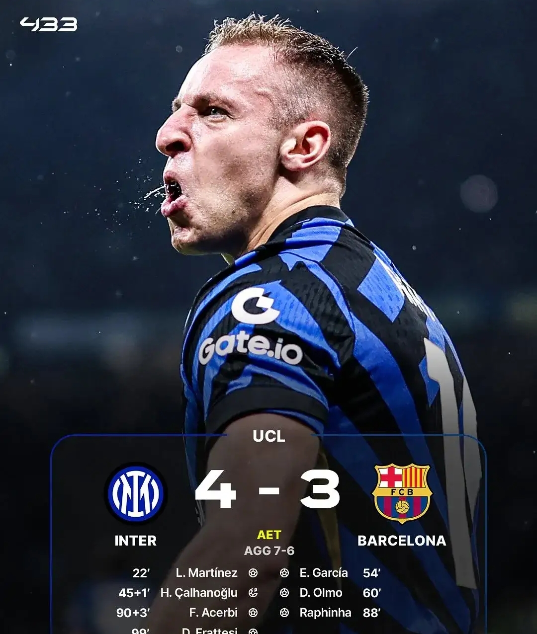 国际米兰客场连续不胜，战绩下滑